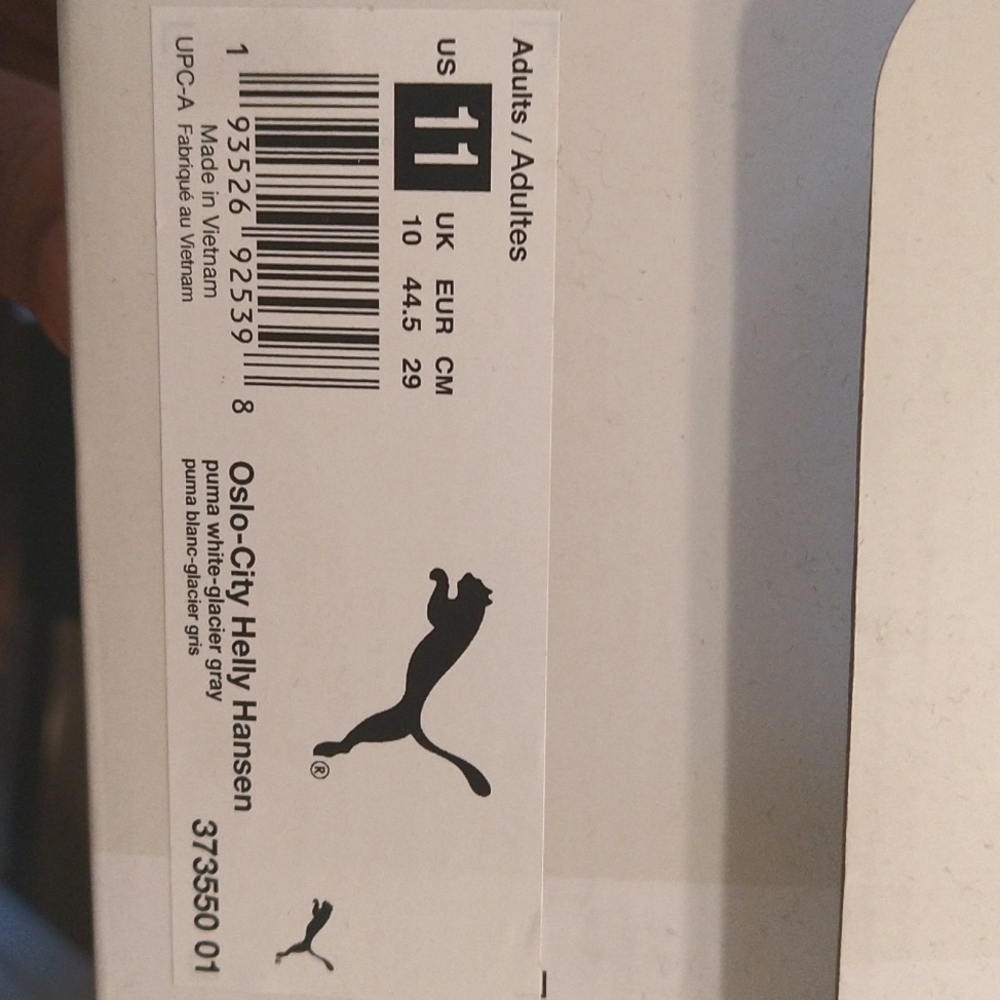 MENS SIZE 11 PUMA OSLO-CITY HELLY HANSON